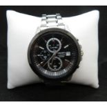 Seiko Chronograph battery operated with box mens watch