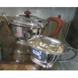 Fully HM silver teapot and sugar bowl 835g