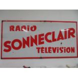 6' x 3' radio television enamel sign