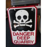 30" x 20" aluminium Quarry sign