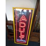 Fully working Artist build 2' x 5' original adult neon sign