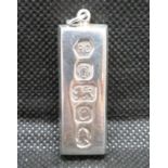 1oz solid QEII Jubilee ingot weight 30grams