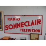 6' x 3' enamel Radio Television sign