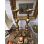 Large 16" ecclesiastical candlesticks