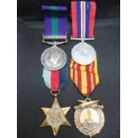 Palestine medal engraved to 3187133 Private J. Charlton KOSB also Dunkirk 1940 medal and a 1939-1945