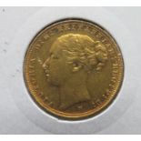 22ct 1885 Bunhead Melbourne Mint full sovereign