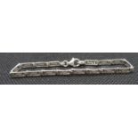 Vintage silver Greek key design bracelet 6.6grams