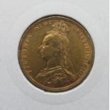 22ct 1891 London Mint full sovereign