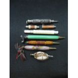 Selection of 8x novelty propelling pencils