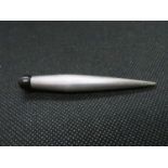 Silver torpedo shaped propelling pencil