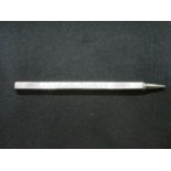 Birmingham HM patented silver propelling pencil with ruler on it