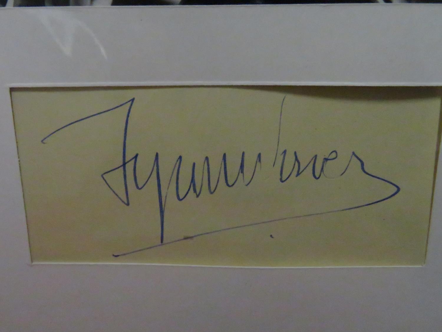 Tyrone Powers signed album page - Bild 2 aus 2