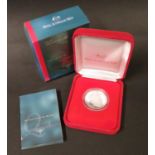 Australia The Ascention of HM QEII pure 999 silver proof coin cased