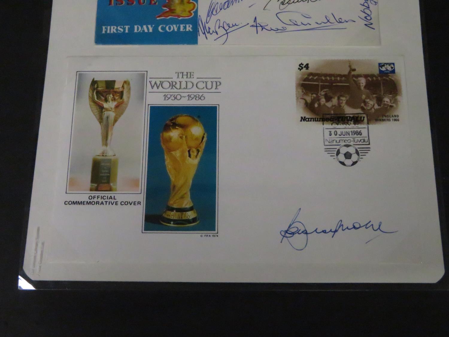 1966 World Cup complete set of signatures on 2x First Day Covers - Image 2 of 3