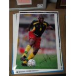 Large format colour pictures of footballers including Michael Owen, David Beckham all signed - 5