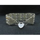 Vintage silver 7bar gate bracelet London 1968 HM weight 27grams