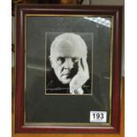 Anthony Hopkins signed photo framed and glazed