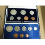 South African 1965-1976 cased coin sets