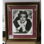 Joan Crawford Hollywood Star signed picture framed and glazed