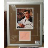 Clark Gable King of Hollywood signature with photo of him as Rhett Butler in Gone With the Wind
