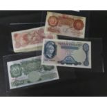 Collection of old British banknotes