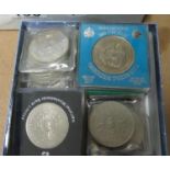 Large collection of five shilling coins - over 100 in total plus other misc. 4.7kilos in total