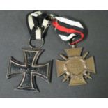 Germany WWI medals - 2 items including Iron Cross