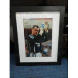 Signed framed and glazed photo of Shay Given Newcastle United Keeper