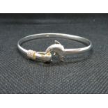 HM 925 silver bracelet closure is tail of dolphin