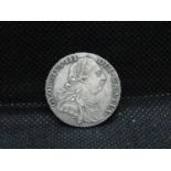 British George III shilling 1787 old bust EF