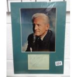 Spencer Tracy signed album page together with photo