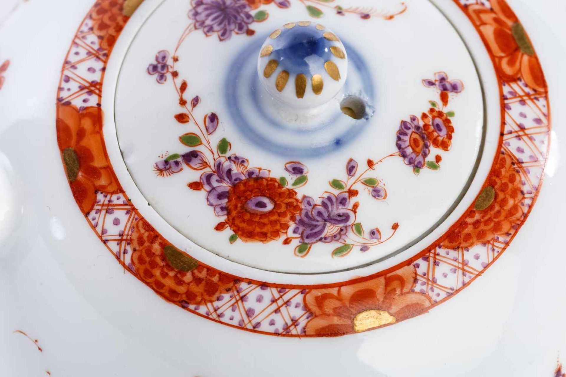 Teekanne, Meissen 1730/35Teekanne, Meissen 1730/35, balusterförmige Form mit gerader Tülle und - Bild 2 aus 5