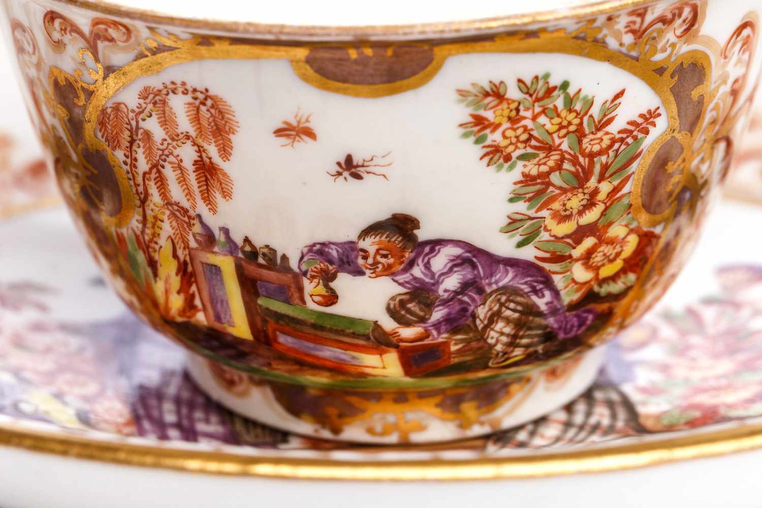 Koppchen mit Unterschale, Meissen 1723/24Koppchen mit Unterschale, Meissen 1723/24, beide Teile - Image 5 of 6