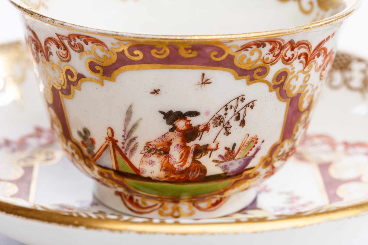 Koppchen mit Unterschale, Meissen 1723/25Koppchen mit Unterschale, Meissen 1723/25, weißes - Image 5 of 6