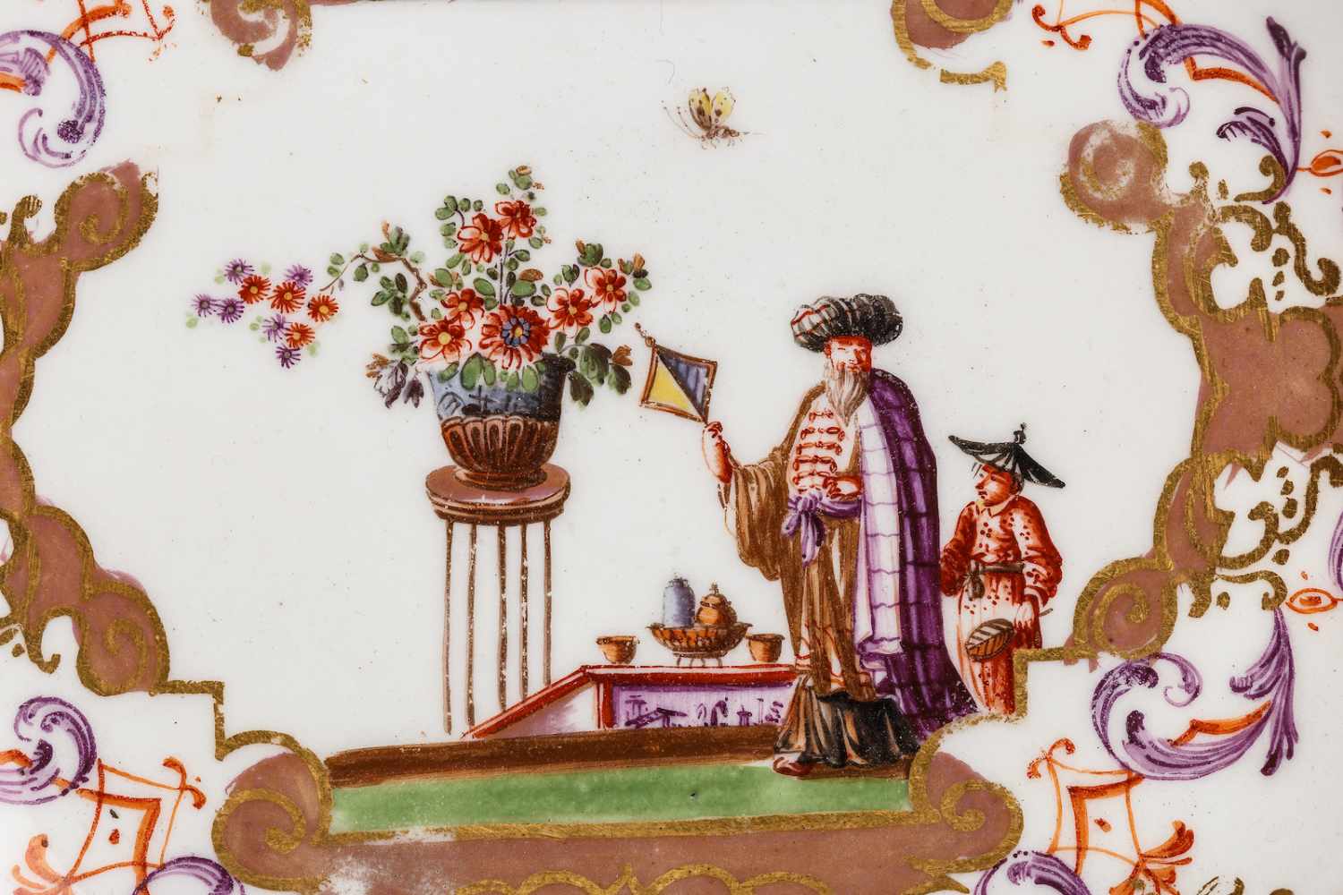 Koppchen mit Unterschale, Meissen 1725Koppchen mit Unterschale, Meissen 1725, beide Teile mit - Image 2 of 6