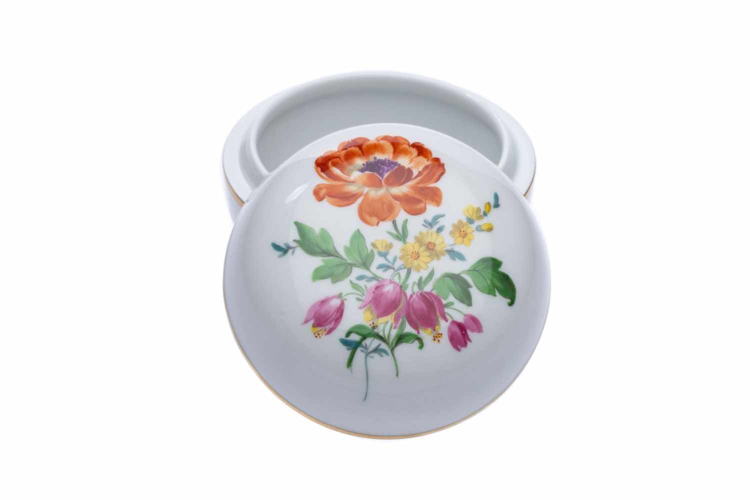 Meissen Kaffeeservice "3 Blumen" 22 teiligEin Kaffeeservice von Meissen Dekor " 3 Blumen", - Image 9 of 15