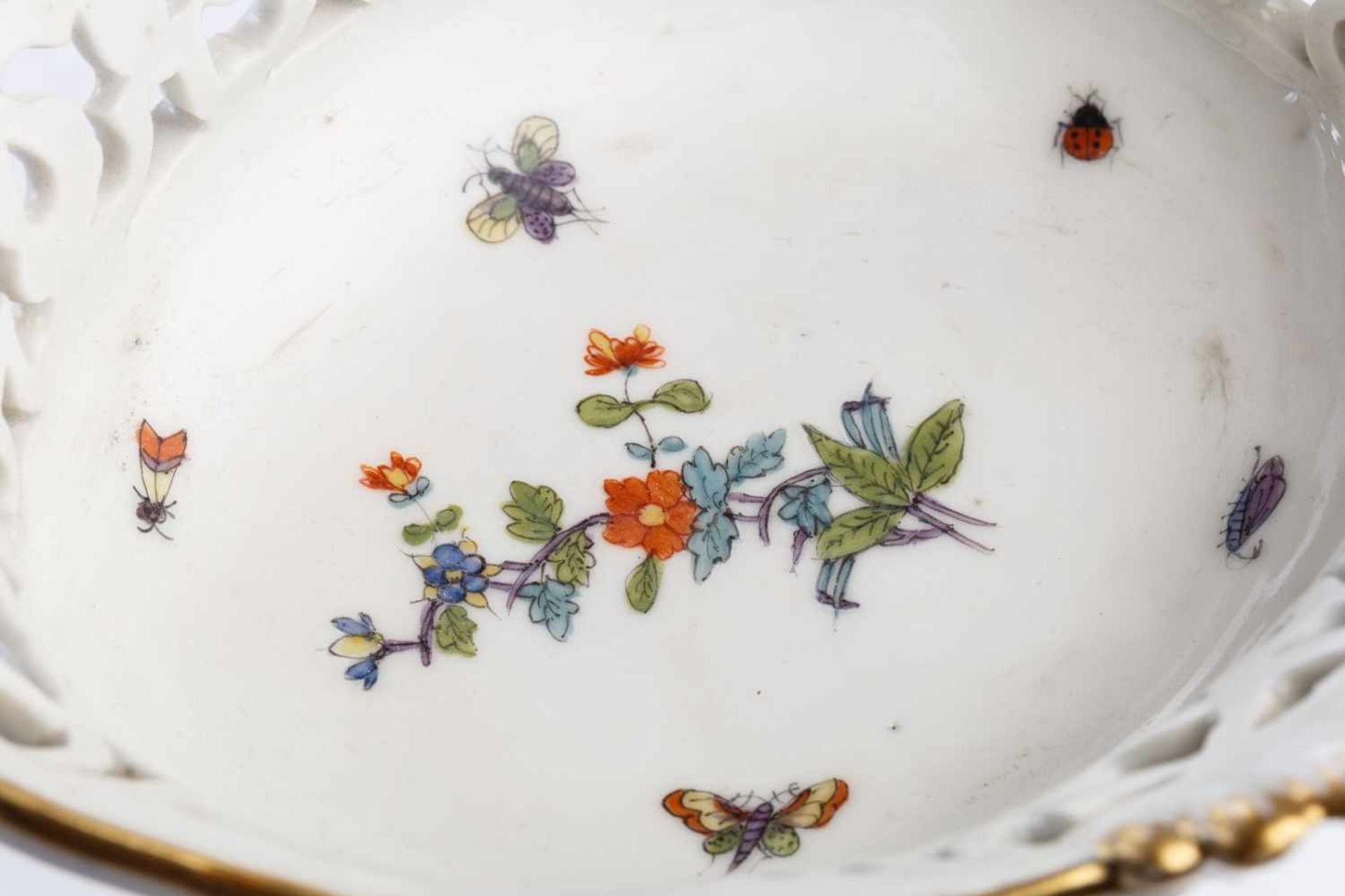 Tafelaufsatz "2 Kinder und Blumen", Meissen 1750Tafelaufsatz "2 Kinder und Blumen", Meissen 1750, - Bild 2 aus 5