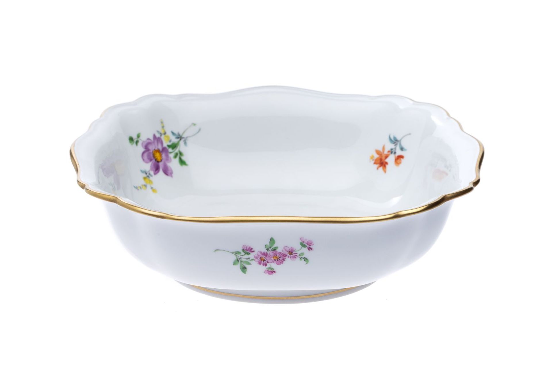 Tafelservice 25 teilig, Meissen "3 Blumen", Reliefform Tafelservice für 6 Personen, Dekor "3 Blumen" - Bild 10 aus 13