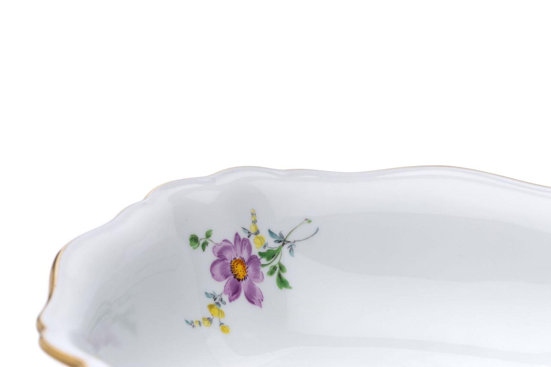 Tafelservice 25 teilig, Meissen "3 Blumen", Reliefform Tafelservice für 6 Personen, Dekor "3 Blumen" - Bild 11 aus 13