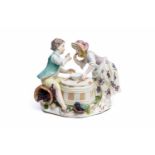 Figurengruppe "Winzerkinder", Meissen 1750Figurengruppe "Winzerkinder", Meissen 1750, auf