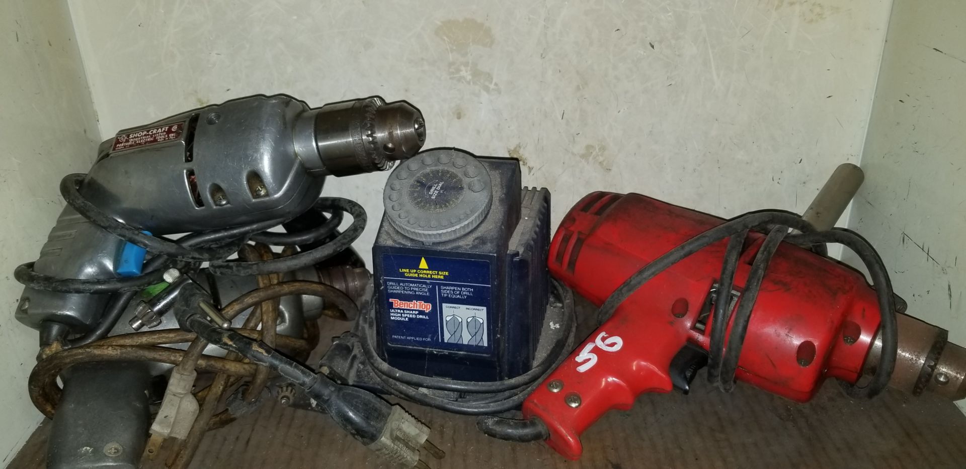 Assortment of Air Impact Tools with Metal Shop Cabinet - Image 3 of 5