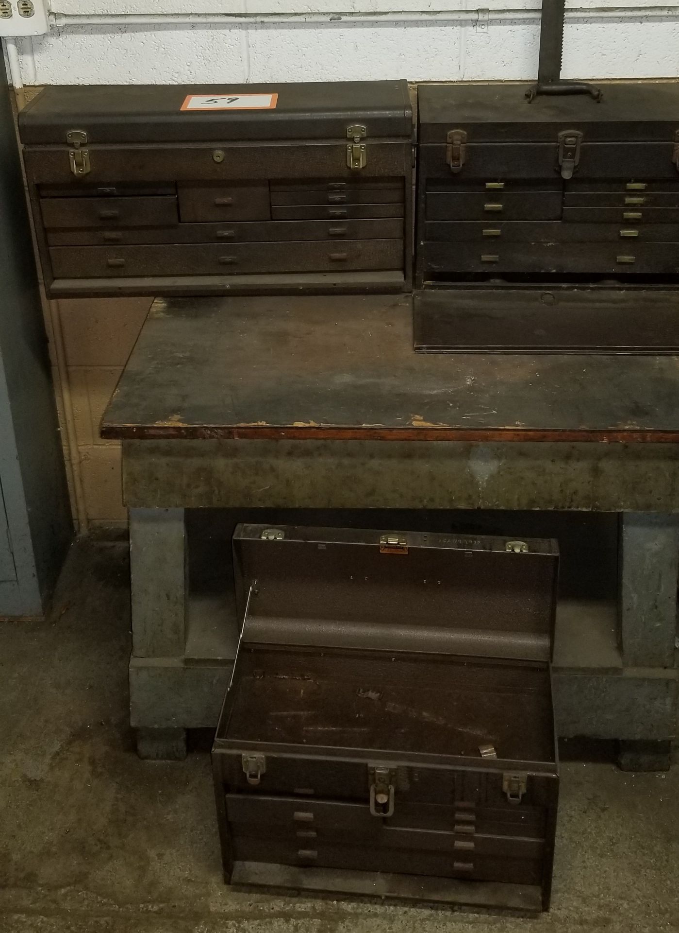 Trio of Kennedy Machinists Tool Box Chests including Kennedy 526 Top Chest - Image 2 of 3