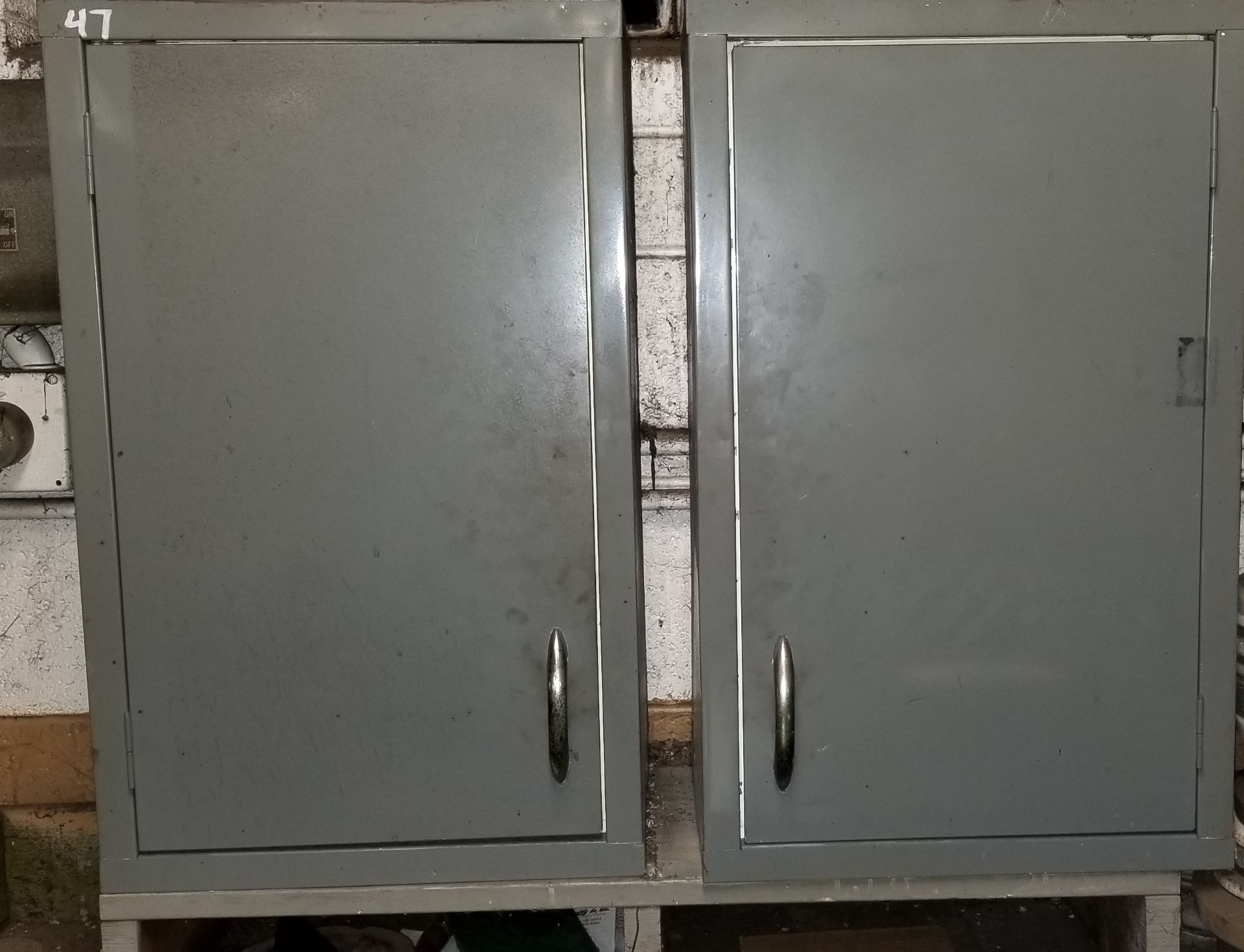 Pair of 15x24" Metal Shop Cabinets