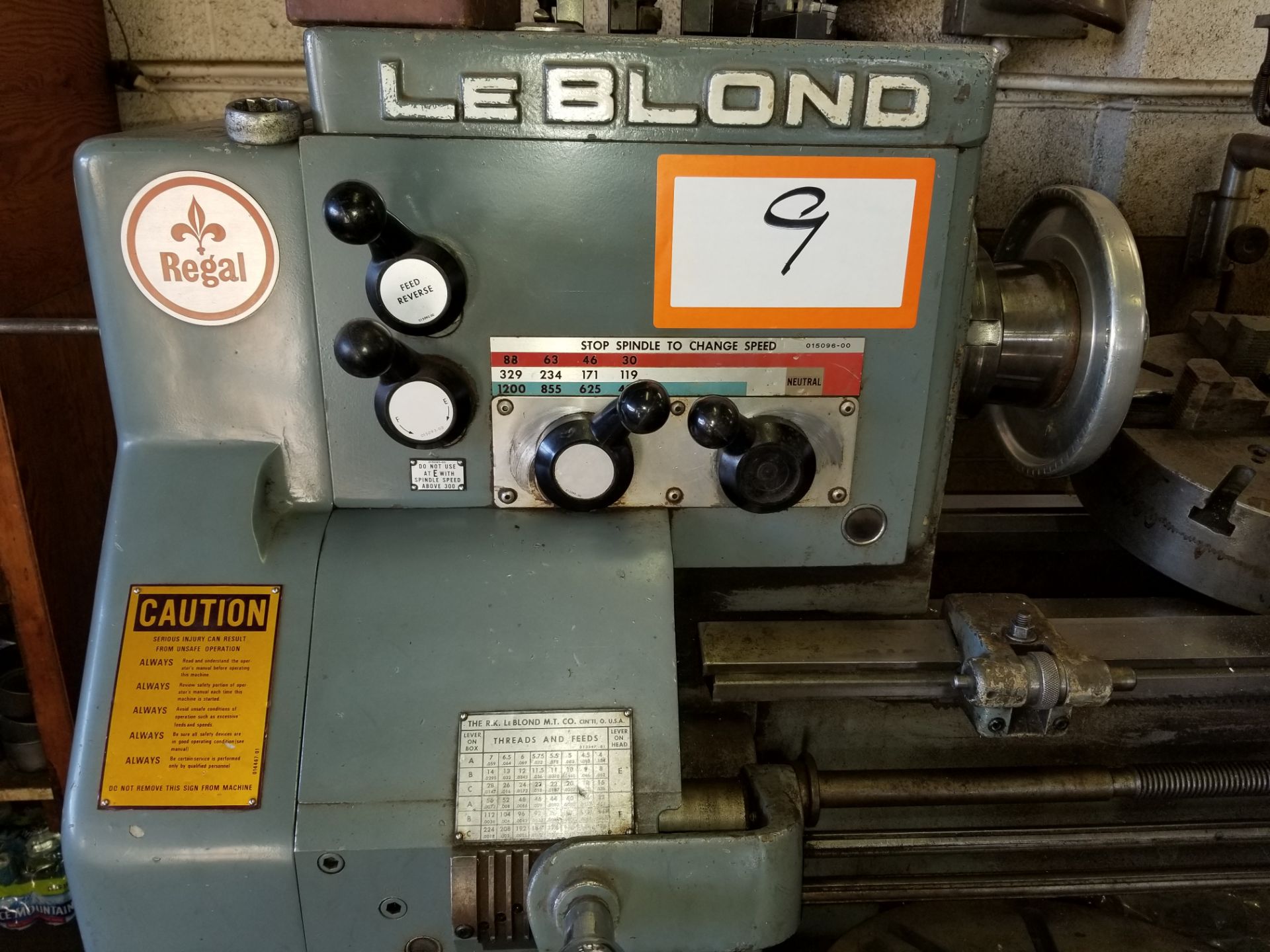 LeBlond Regal 15x42 Metalworking Lathe with Tooling - Image 3 of 8