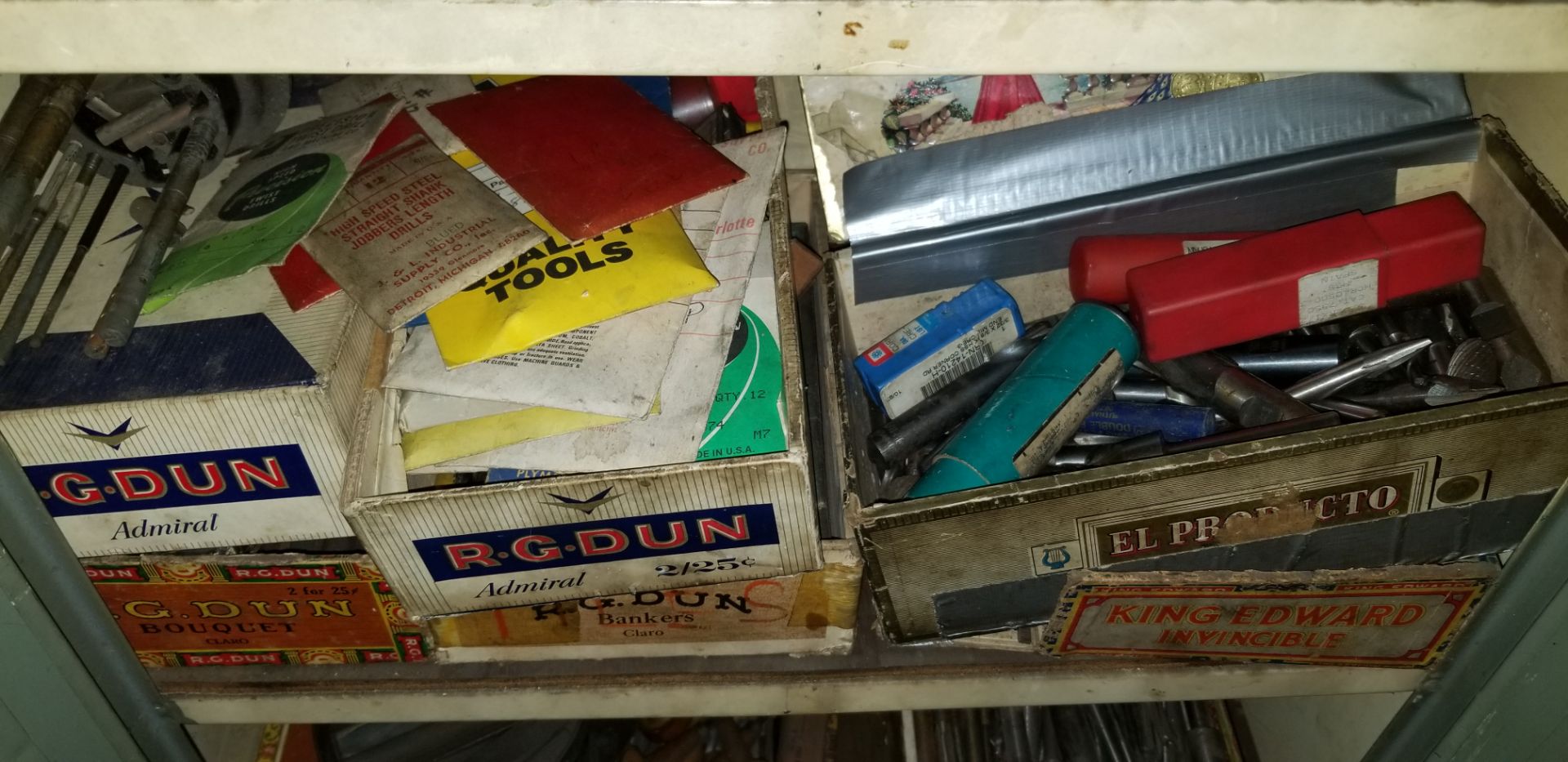 Group of Various Tools with Taps, Screws, Reamers and Metal Shop Cabinet - Image 5 of 7