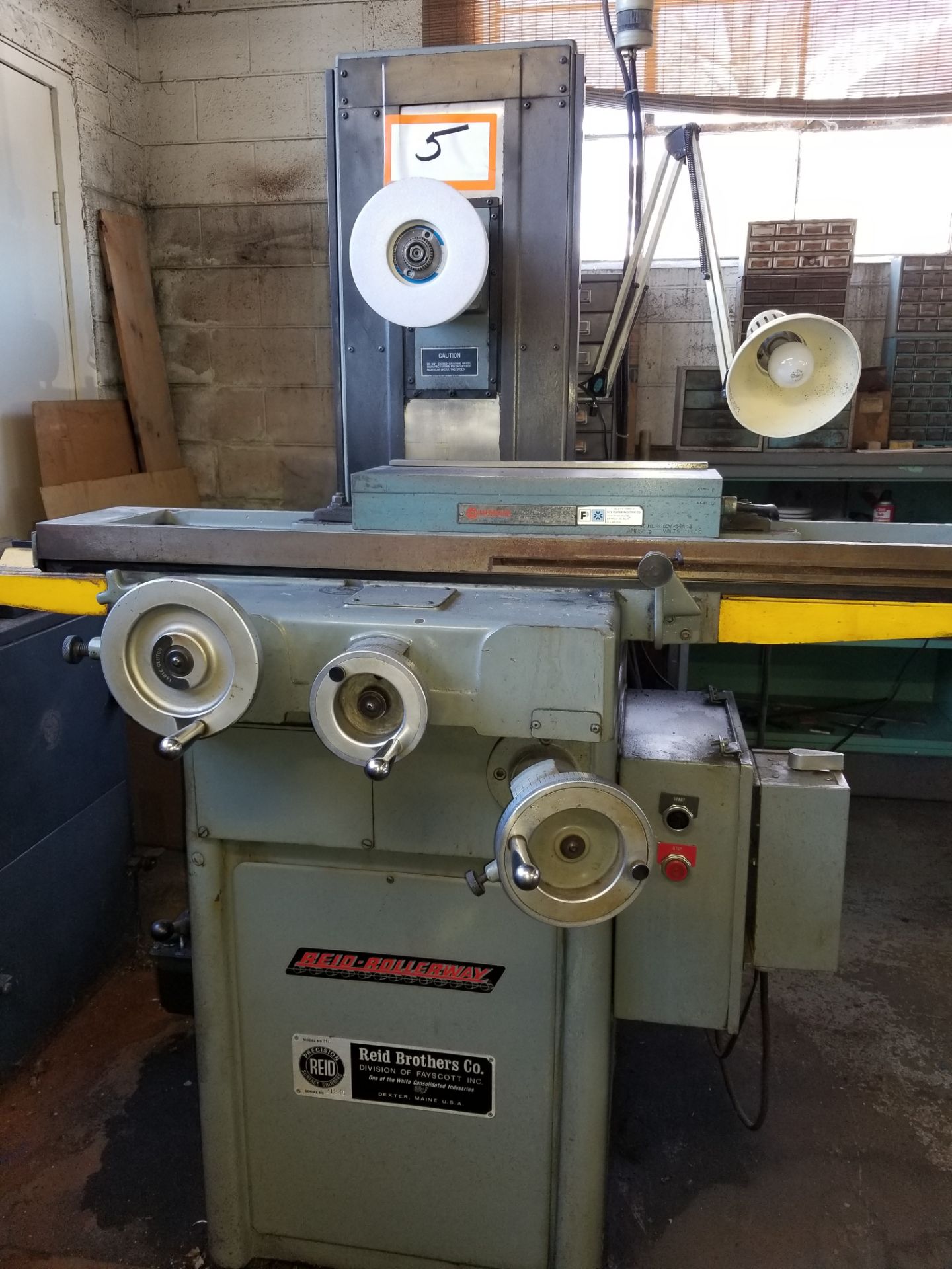 Reid Model HR Rollerway Surface Grinder