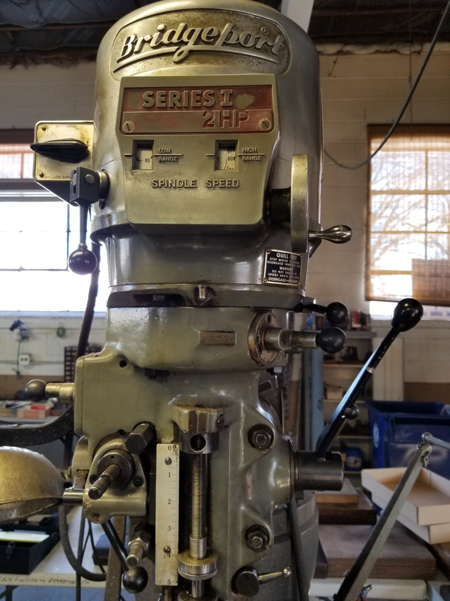 Bridgeport Series I 2HP Vertical Mill with Mitutoyo Linear Scale - Image 3 of 4