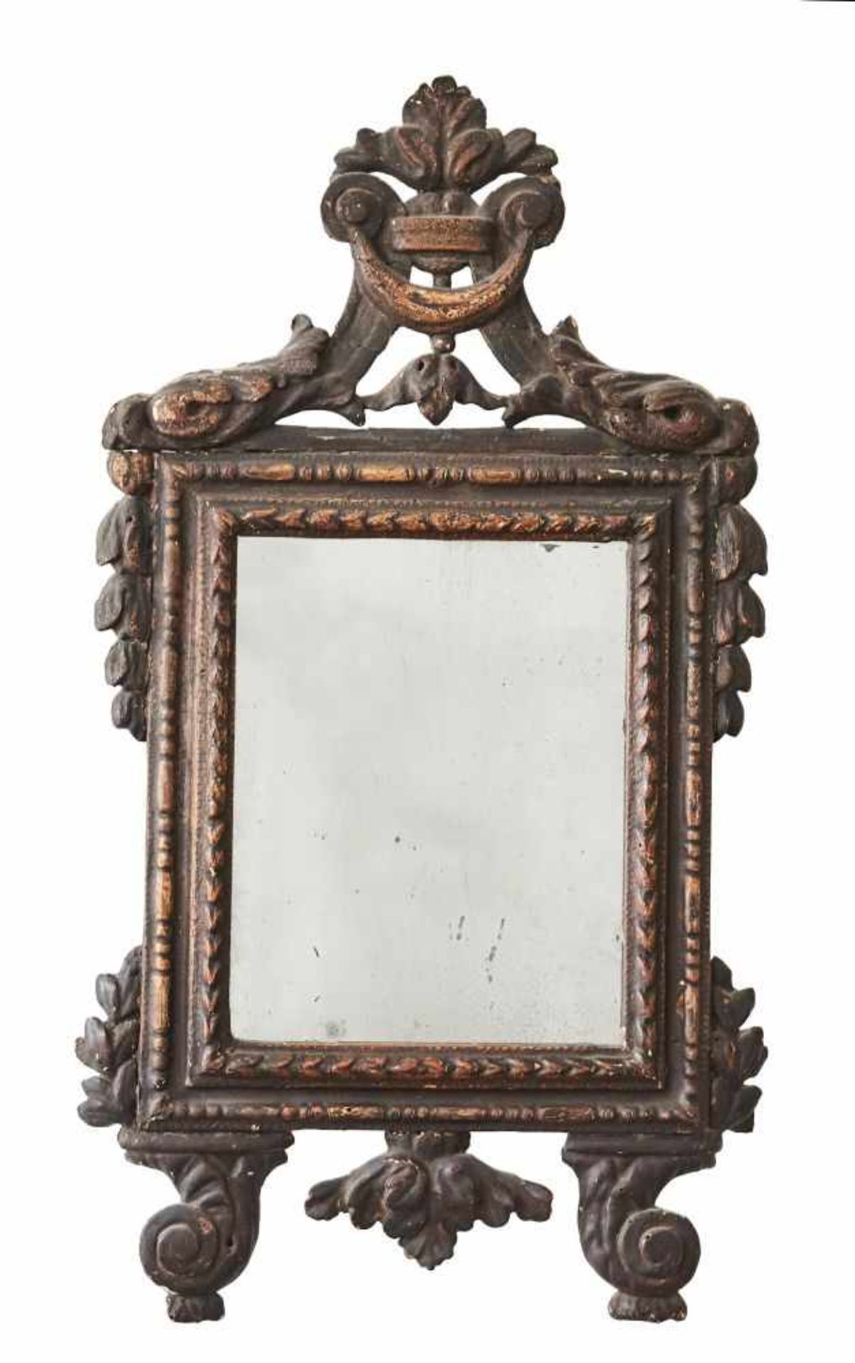 Louis XVI SpiegelMit antiker Fassung, 18. Jhdt. 66 x 35 cm- - -21.00 % buyer's premium on the hammer