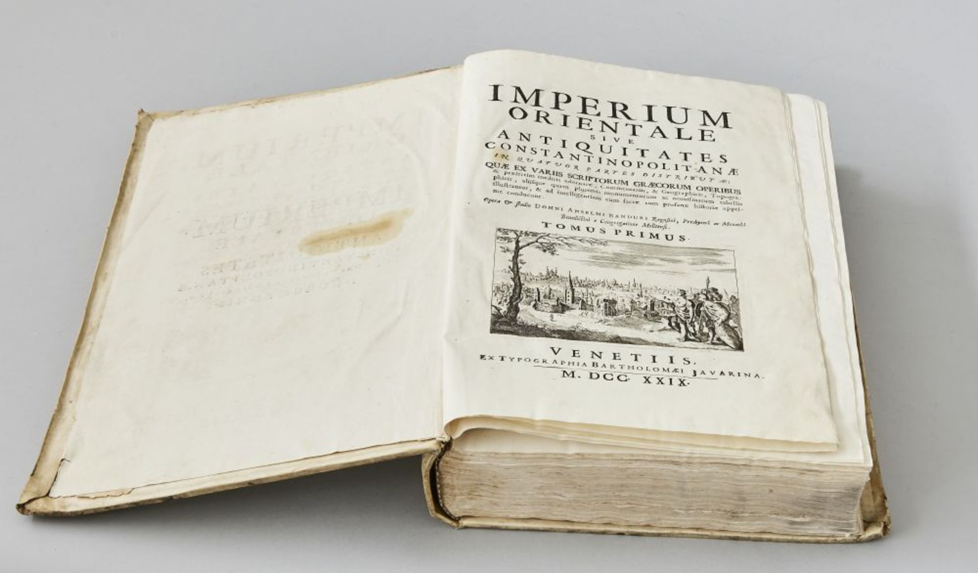 Imperium OrientaleVenetis Bartholomaei Javarina, Atlas mit Karten, von 1729, gebunden. Buch - Image 2 of 2