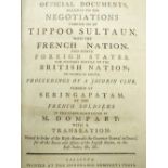 FOLIO: OFFICIAL DOCUMENTS RELATIVE TO THE NEGOTIATIONS CARRIED ON BY TIPPOO SULTAUN WITH THE